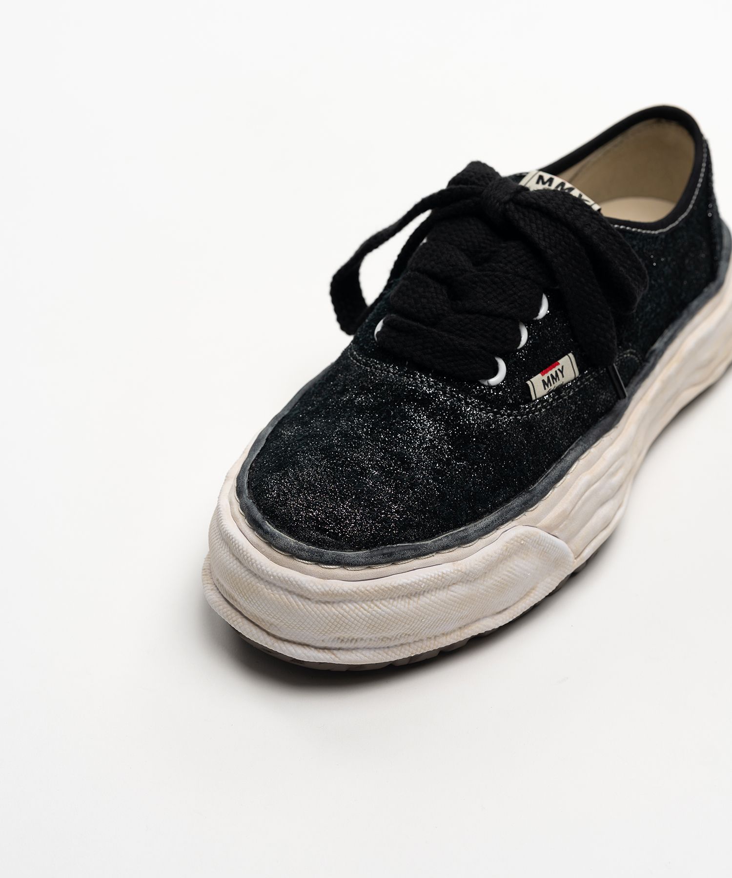 "BAKER 26" OG Sole Glittery Suede Low-top Sneakers