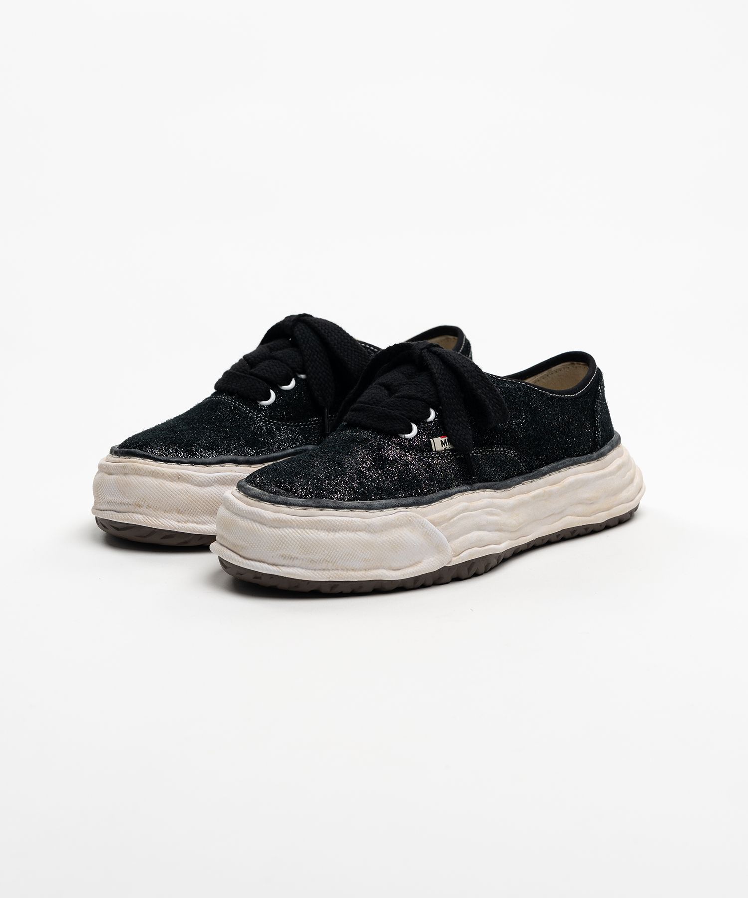 "BAKER 26" OG Sole Glittery Suede Low-top Sneakers