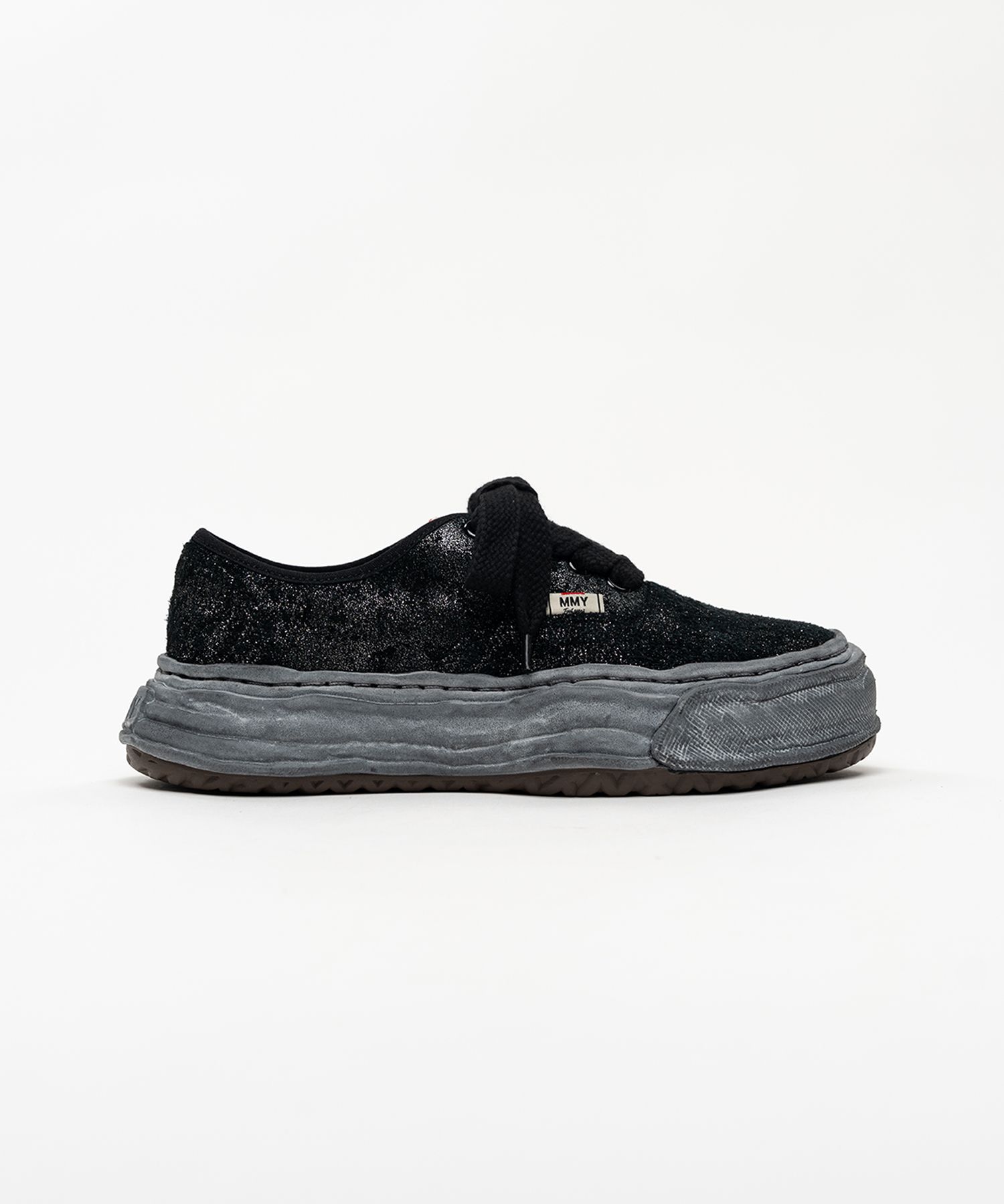 "BAKER 26" OG Sole Glittery Suede Low-top Sneakers