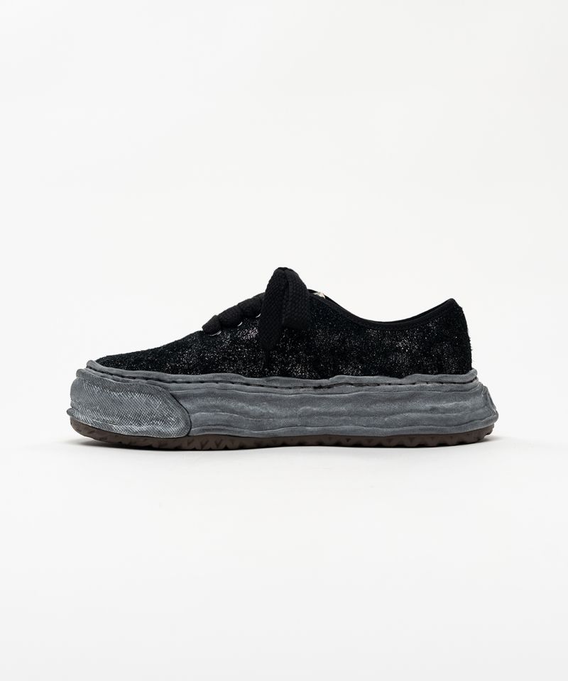 "BAKER 26" OG Sole Glittery Suede Low-top Sneakers