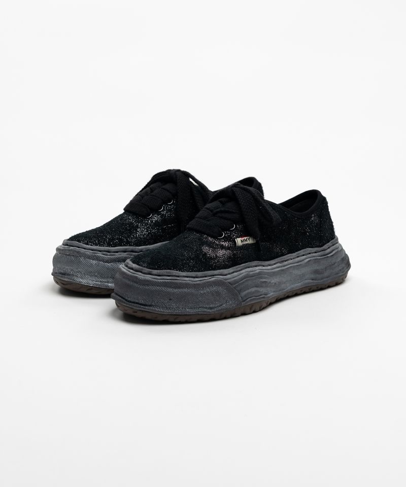 "BAKER 26" OG Sole Glittery Suede Low-top Sneakers