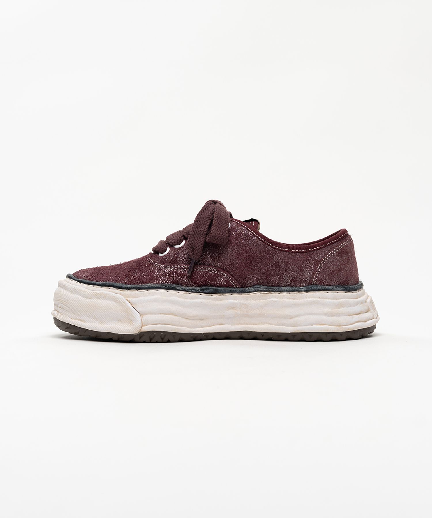 "BAKER 26" OG Sole Glittery Suede Low-top Sneakers