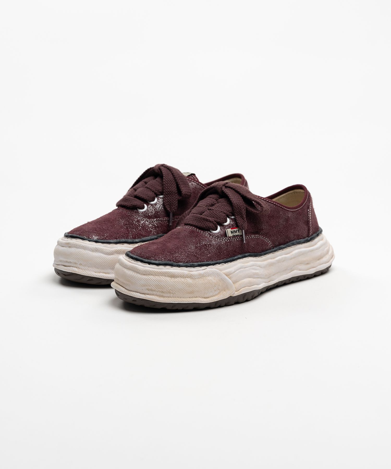 "BAKER 26" OG Sole Glittery Suede Low-top Sneakers