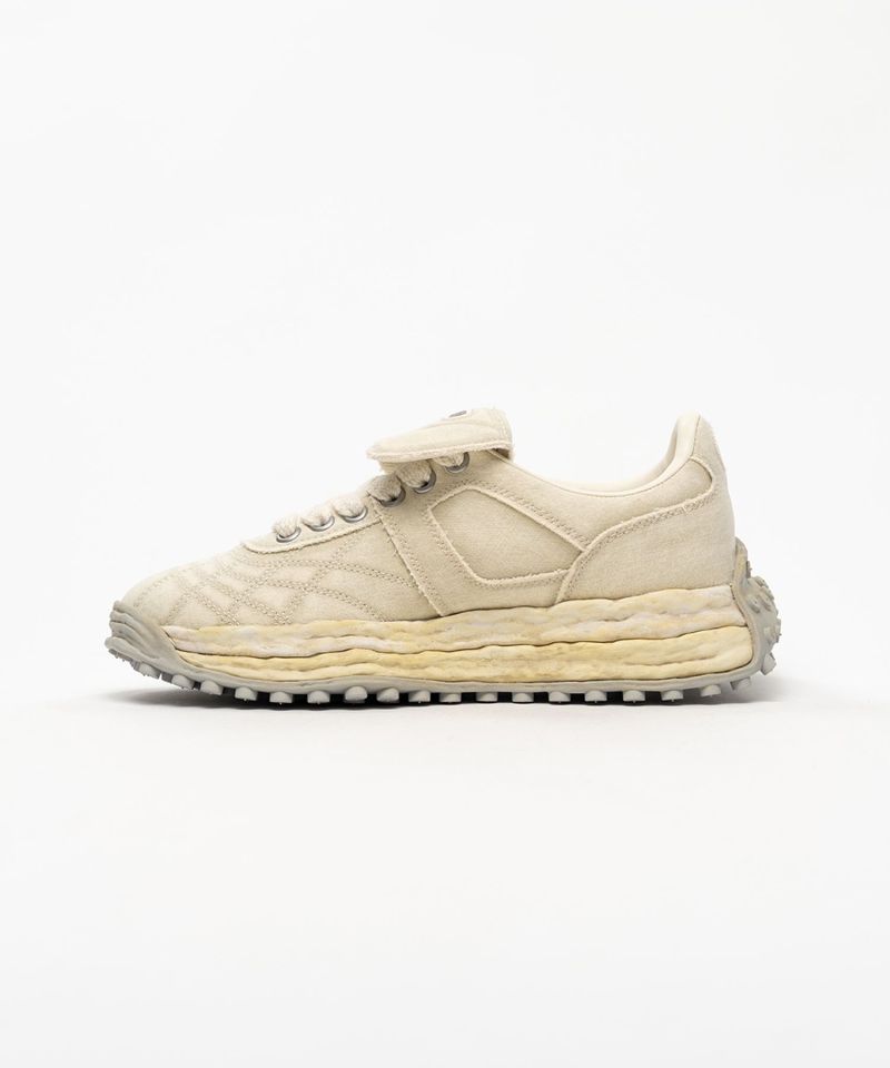 "SCOTT" OG Sole Bleached Canvas Low-top Sneakers