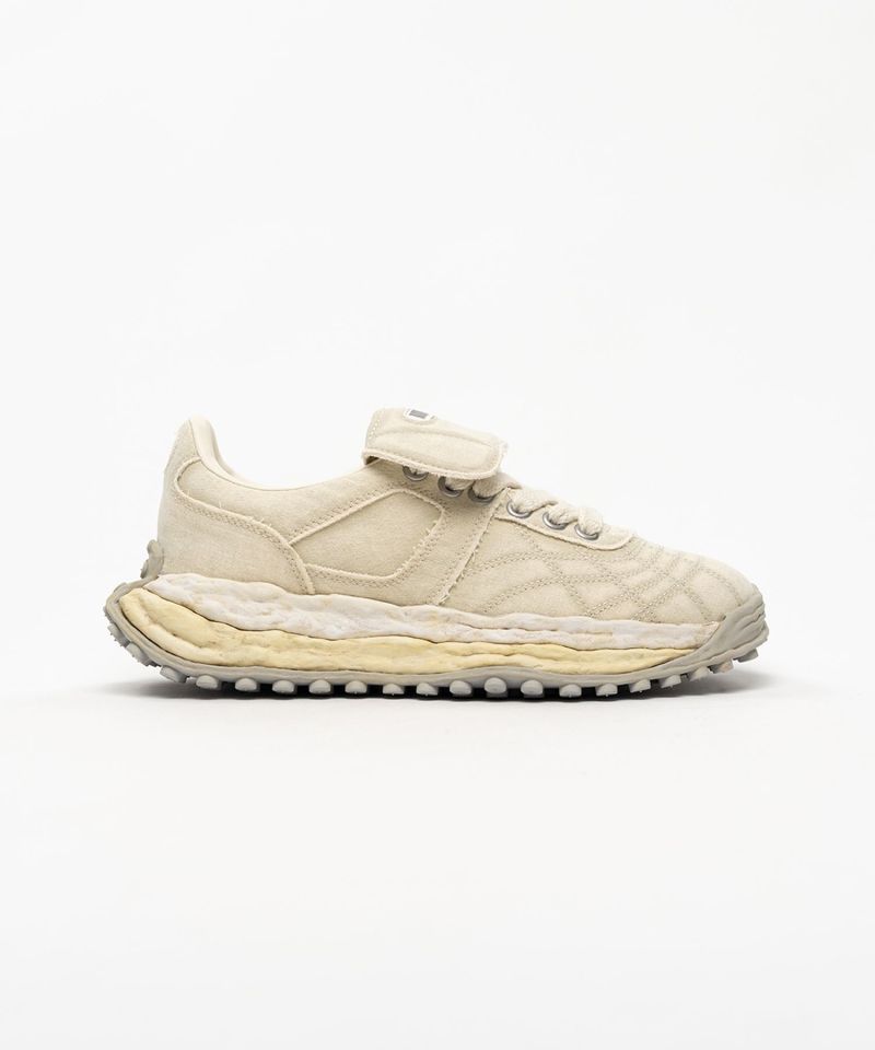 "SCOTT" OG Sole Bleached Canvas Low-top Sneakers