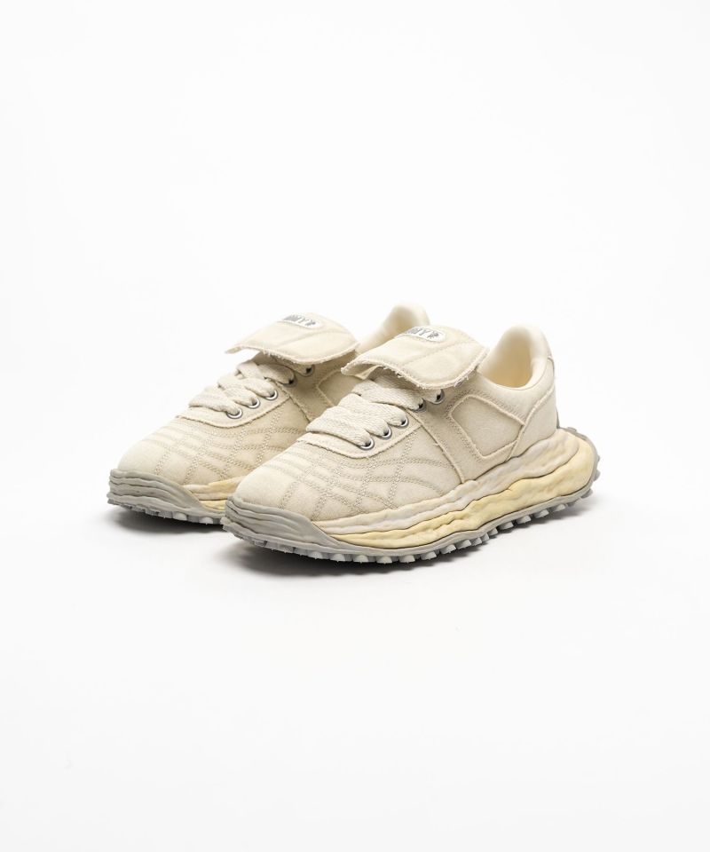 "SCOTT" OG Sole Bleached Canvas Low-top Sneakers