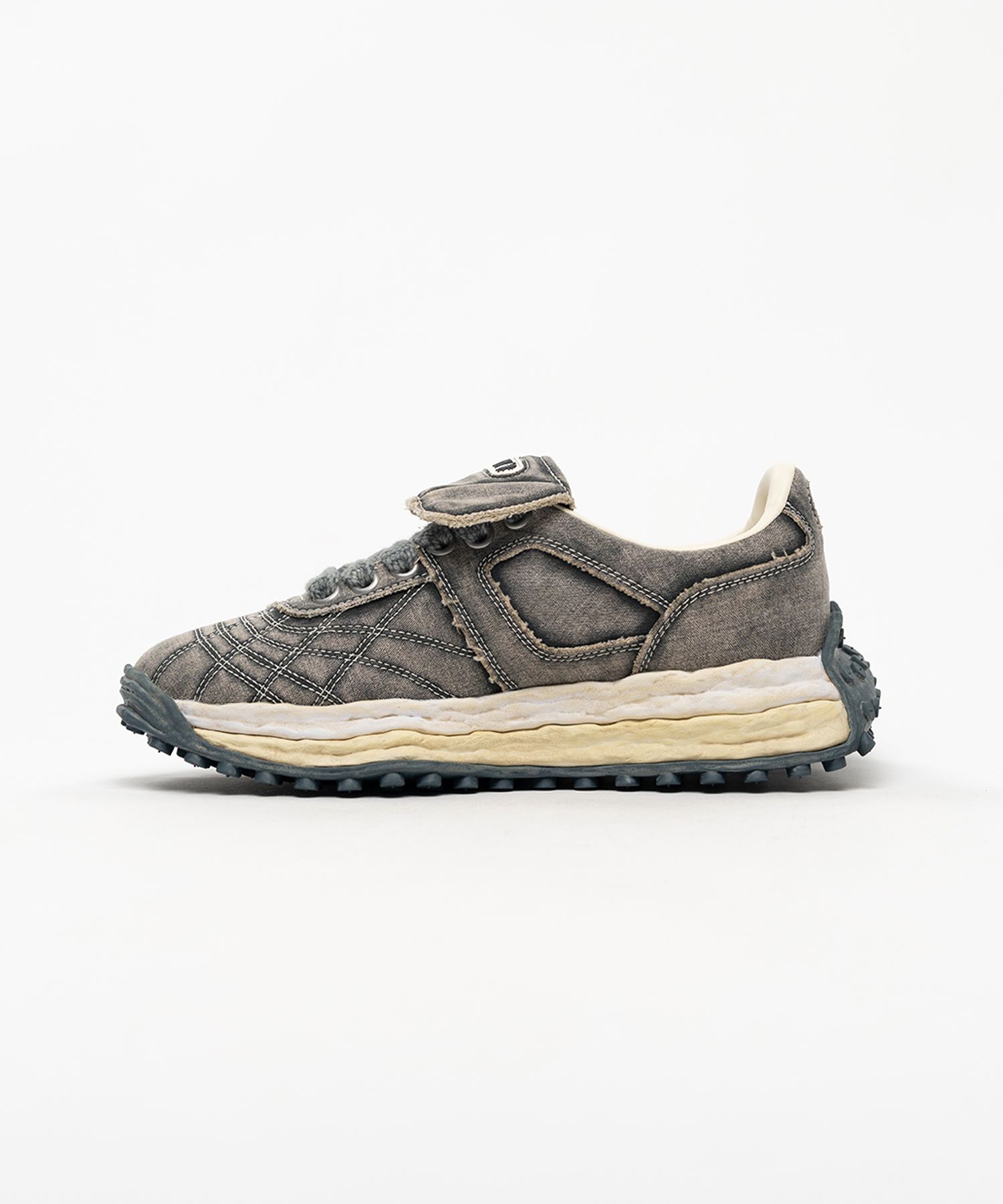 "SCOTT" OG Sole Bleached Canvas Low-top Sneakers