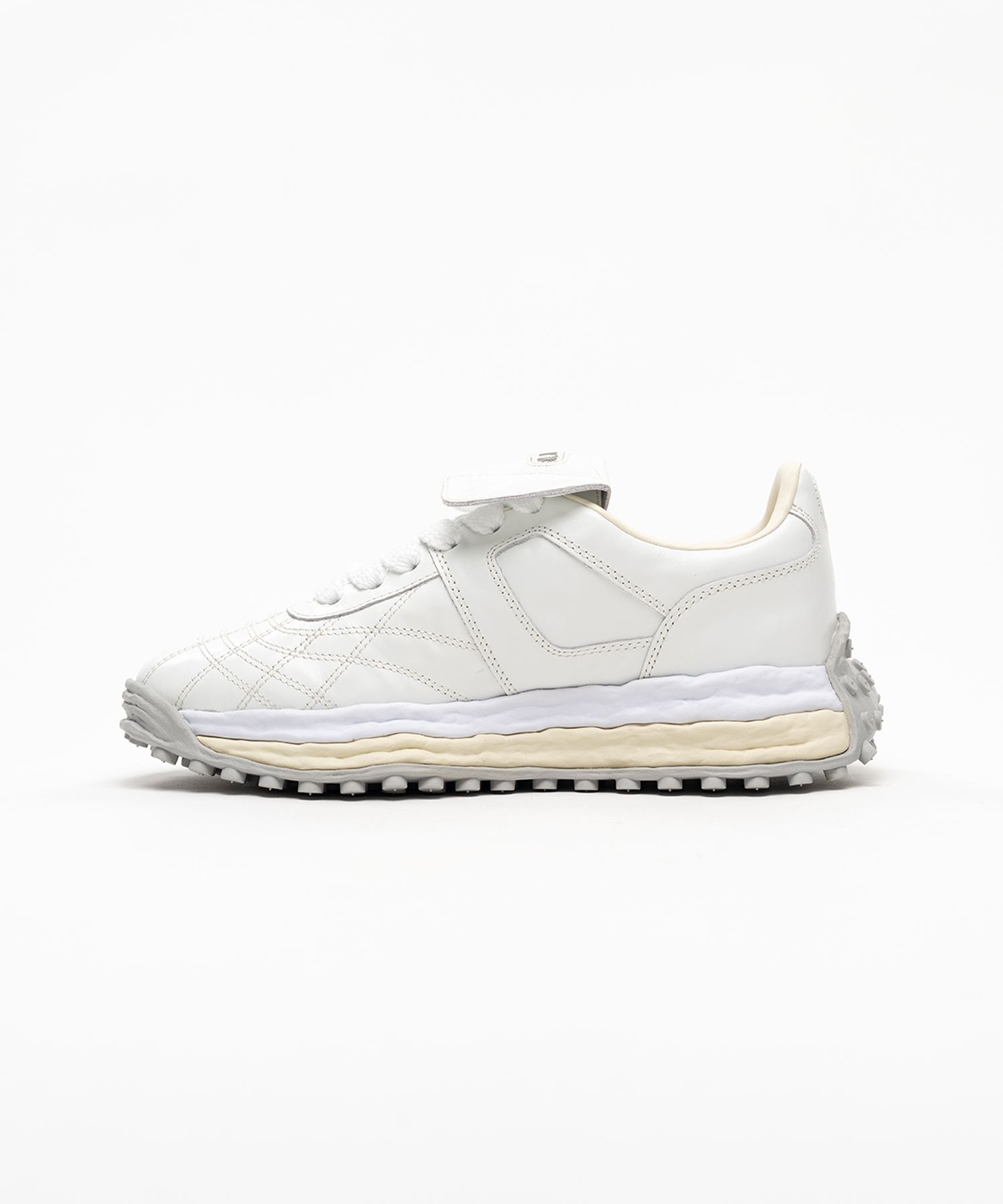 "SCOTT" OG Sole  Wrinkled Leather Low-top Sneakers