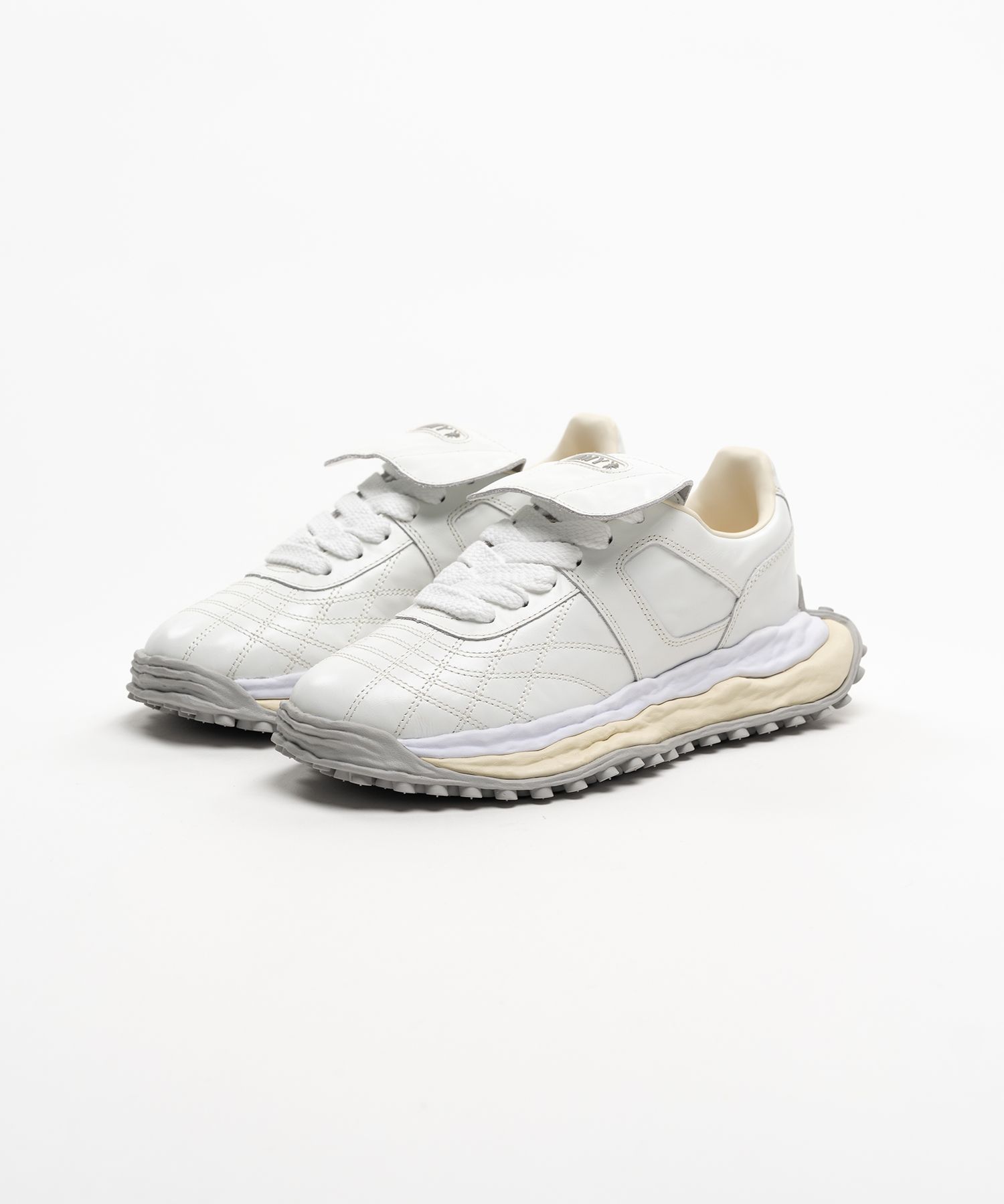 "SCOTT" OG Sole  Wrinkled Leather Low-top Sneakers
