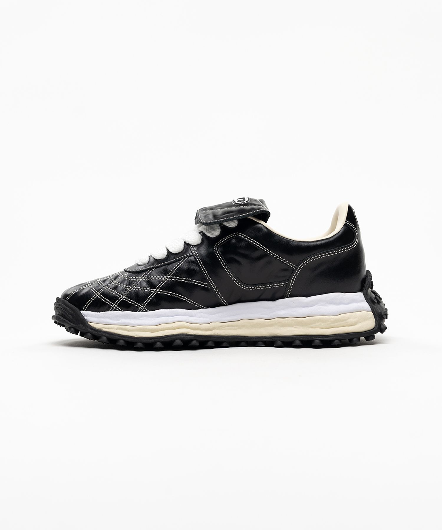 "SCOTT" OG Sole  Wrinkled Leather Low-top Sneakers
