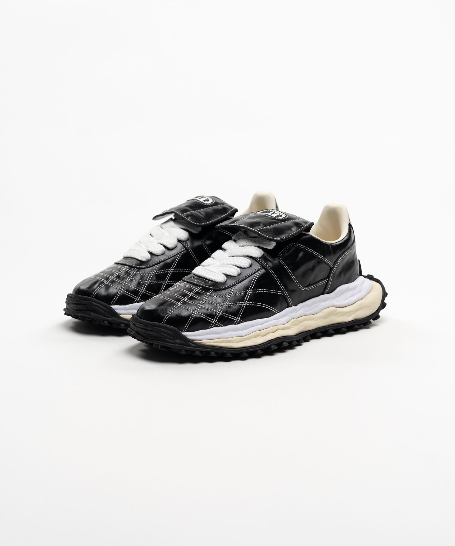 "SCOTT" OG Sole  Wrinkled Leather Low-top Sneakers