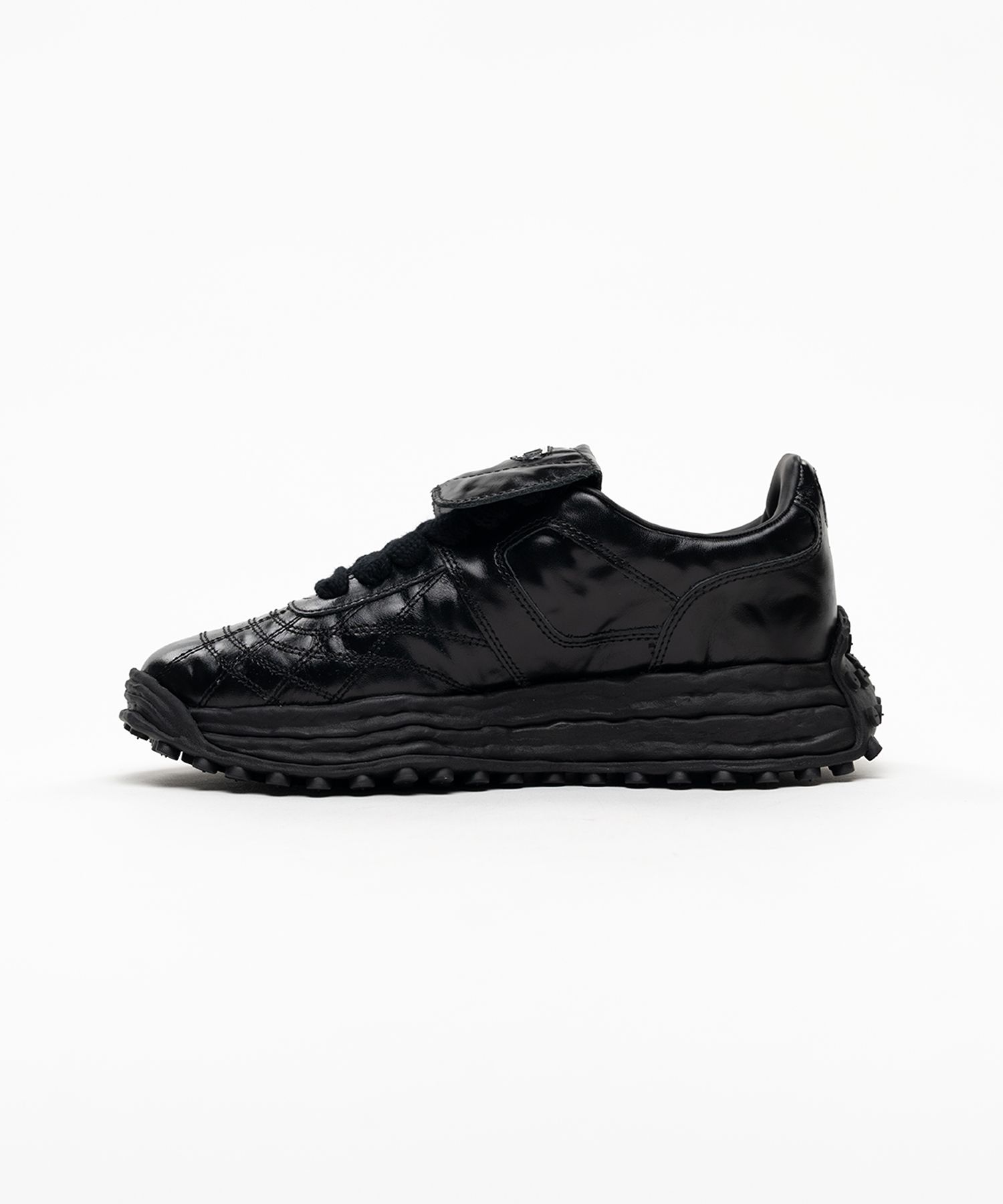 "SCOTT" OG Sole  Wrinkled Leather Low-top Sneakers