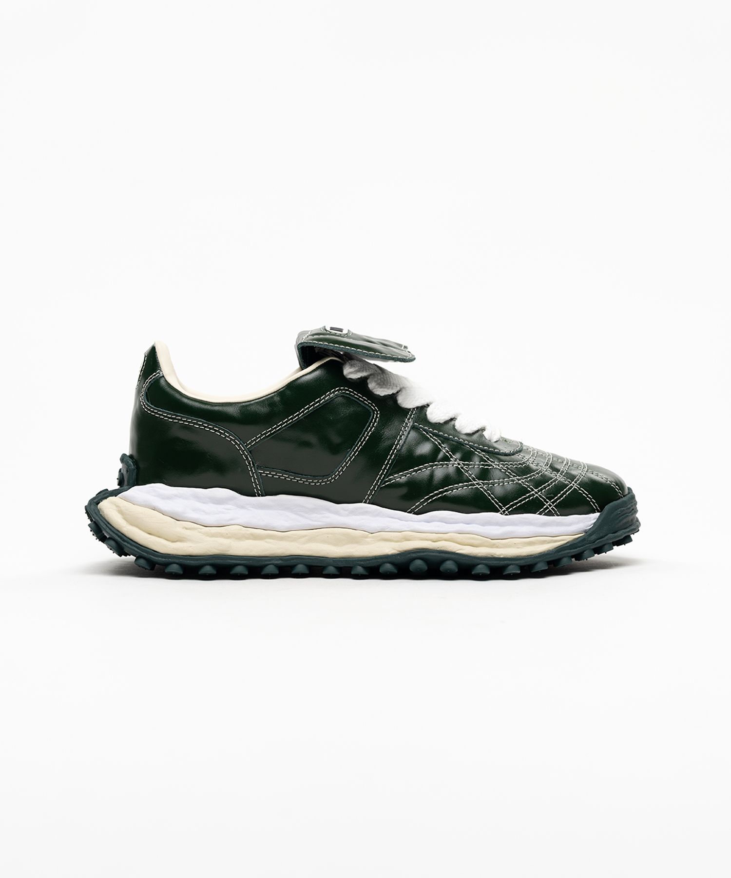 "SCOTT" OG Sole  Wrinkled Leather Low-top Sneakers