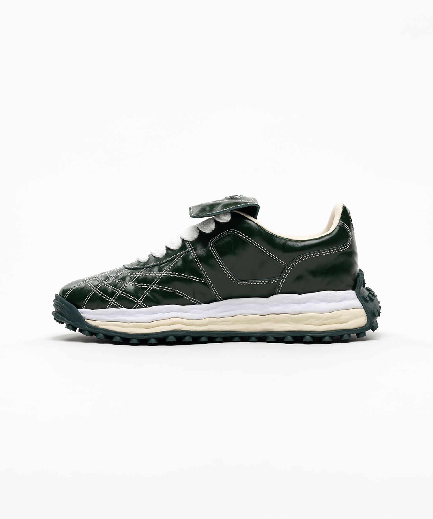 "SCOTT" OG Sole  Wrinkled Leather Low-top Sneakers