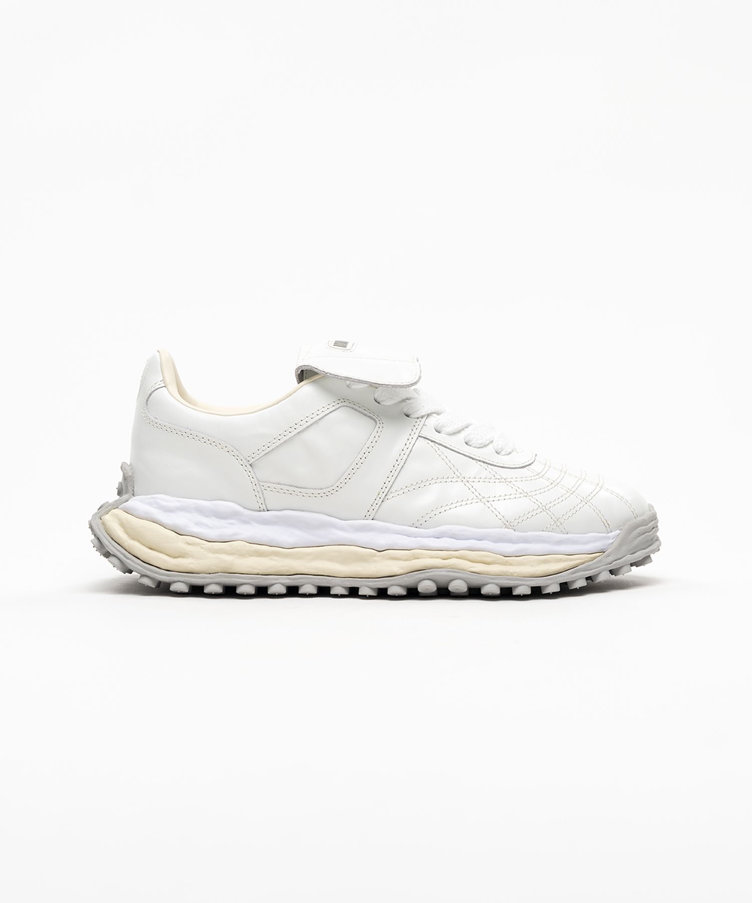 "SCOTT" OG Sole  Wrinkled Leather Low-top Sneakers