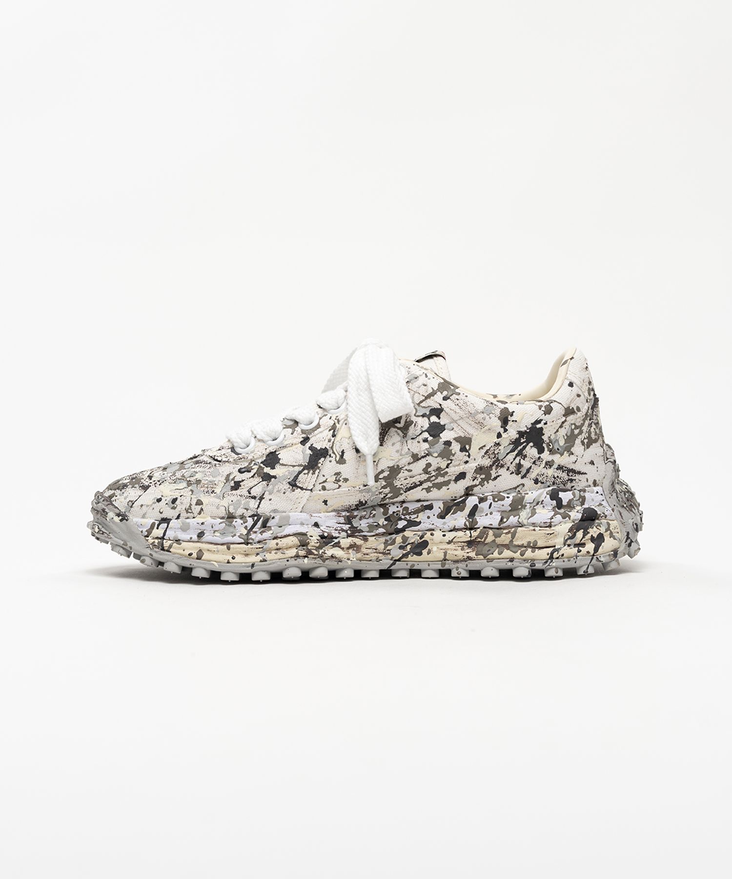 "LARRY"OG Sole Sputtering Paint Canvas Low-top Sneakers