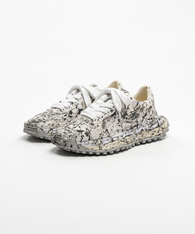 "LARRY"OG Sole Sputtering Paint Canvas Low-top Sneakers