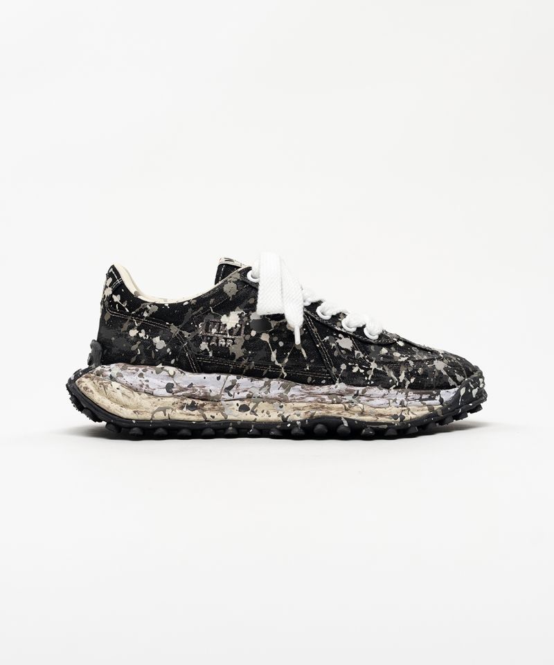 "LARRY"OG Sole Sputtering Paint Canvas Low-top Sneakers