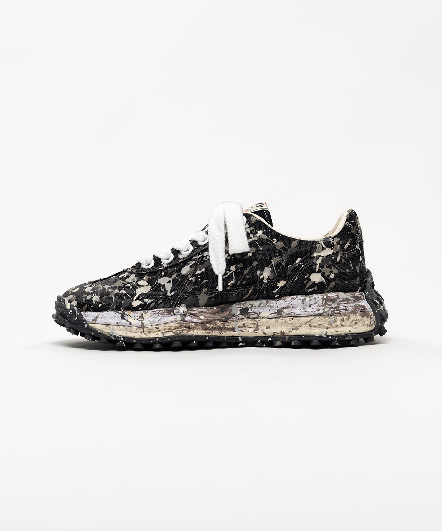"LARRY"OG Sole Sputtering Paint Canvas Low-top Sneakers
