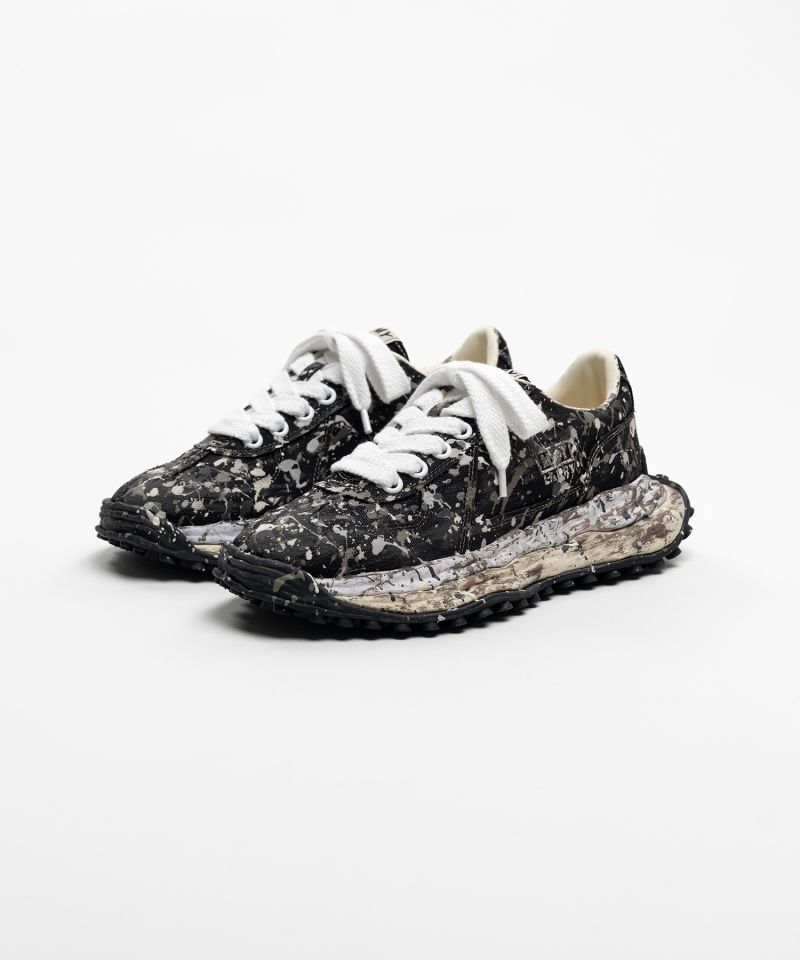 "LARRY"OG Sole Sputtering Paint Canvas Low-top Sneakers