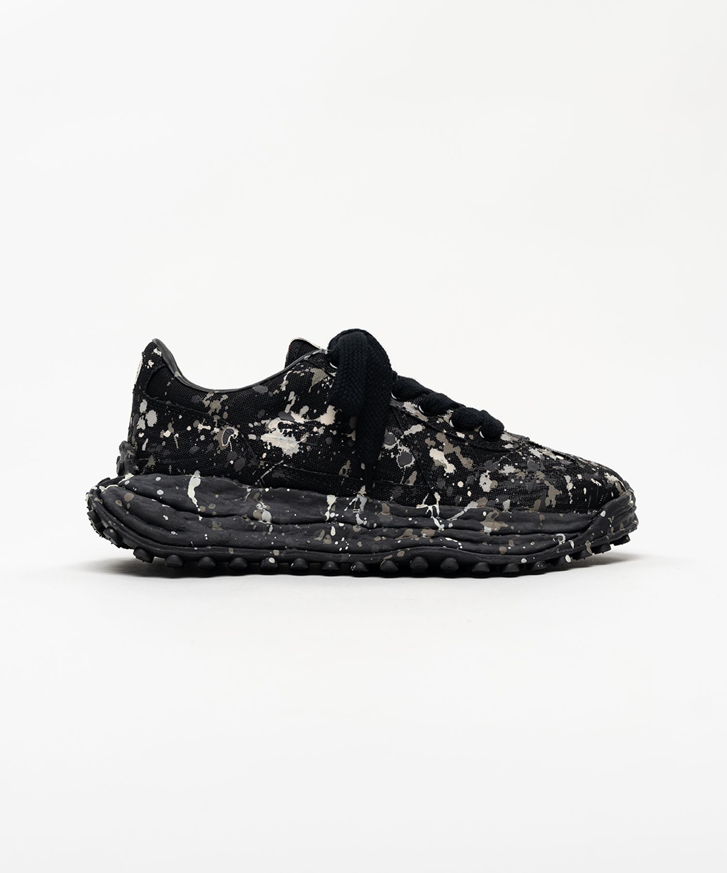 "LARRY"OG Sole Sputtering Paint Canvas Low-top Sneakers