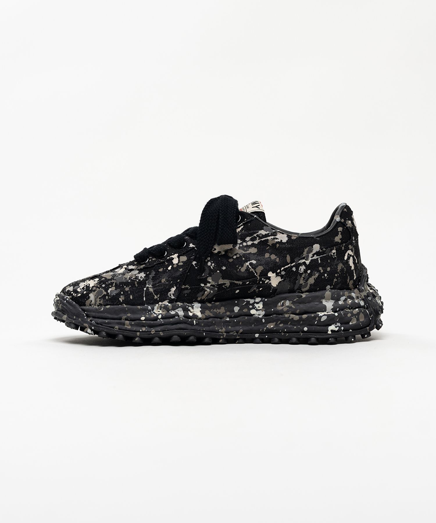 "LARRY"OG Sole Sputtering Paint Canvas Low-top Sneakers