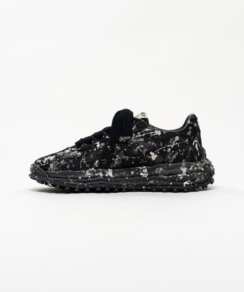 "LARRY"OG Sole Sputtering Paint Canvas Low-top Sneakers