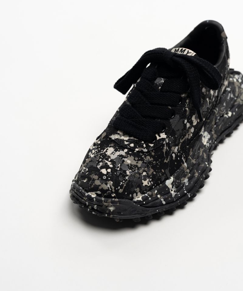 "LARRY"OG Sole Sputtering Paint Canvas Low-top Sneakers
