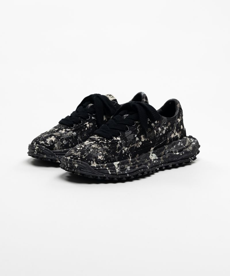 "LARRY"OG Sole Sputtering Paint Canvas Low-top Sneakers