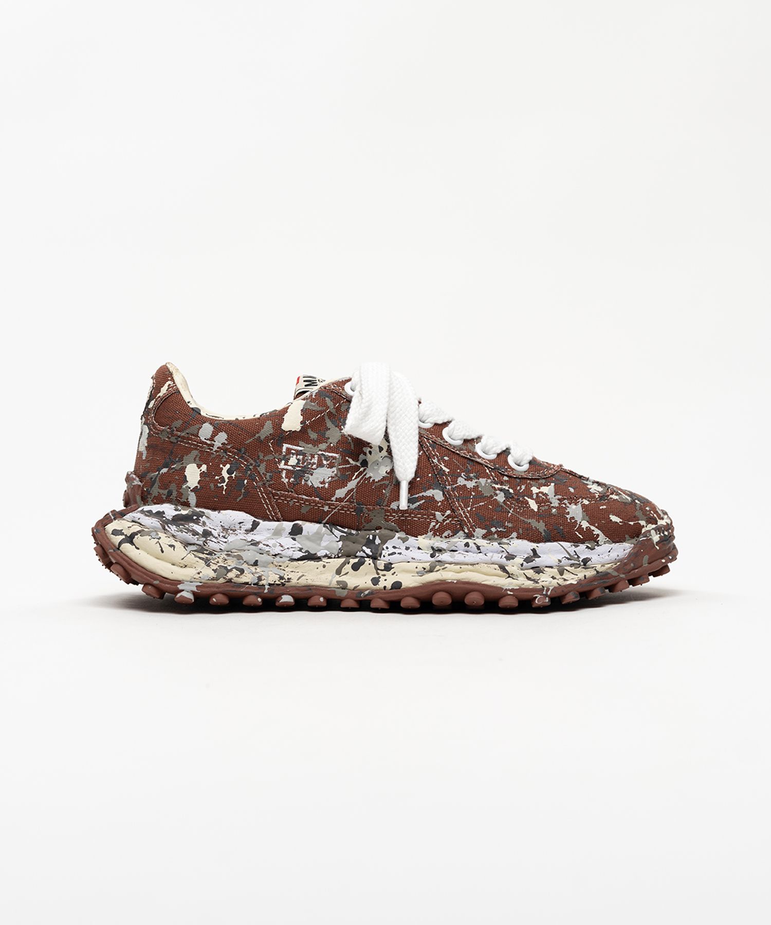 "LARRY"OG Sole Sputtering Paint Canvas Low-top Sneakers