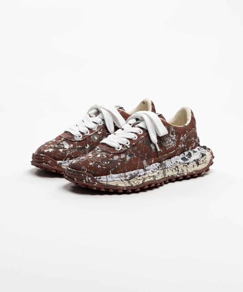 "LARRY"OG Sole Sputtering Paint Canvas Low-top Sneakers