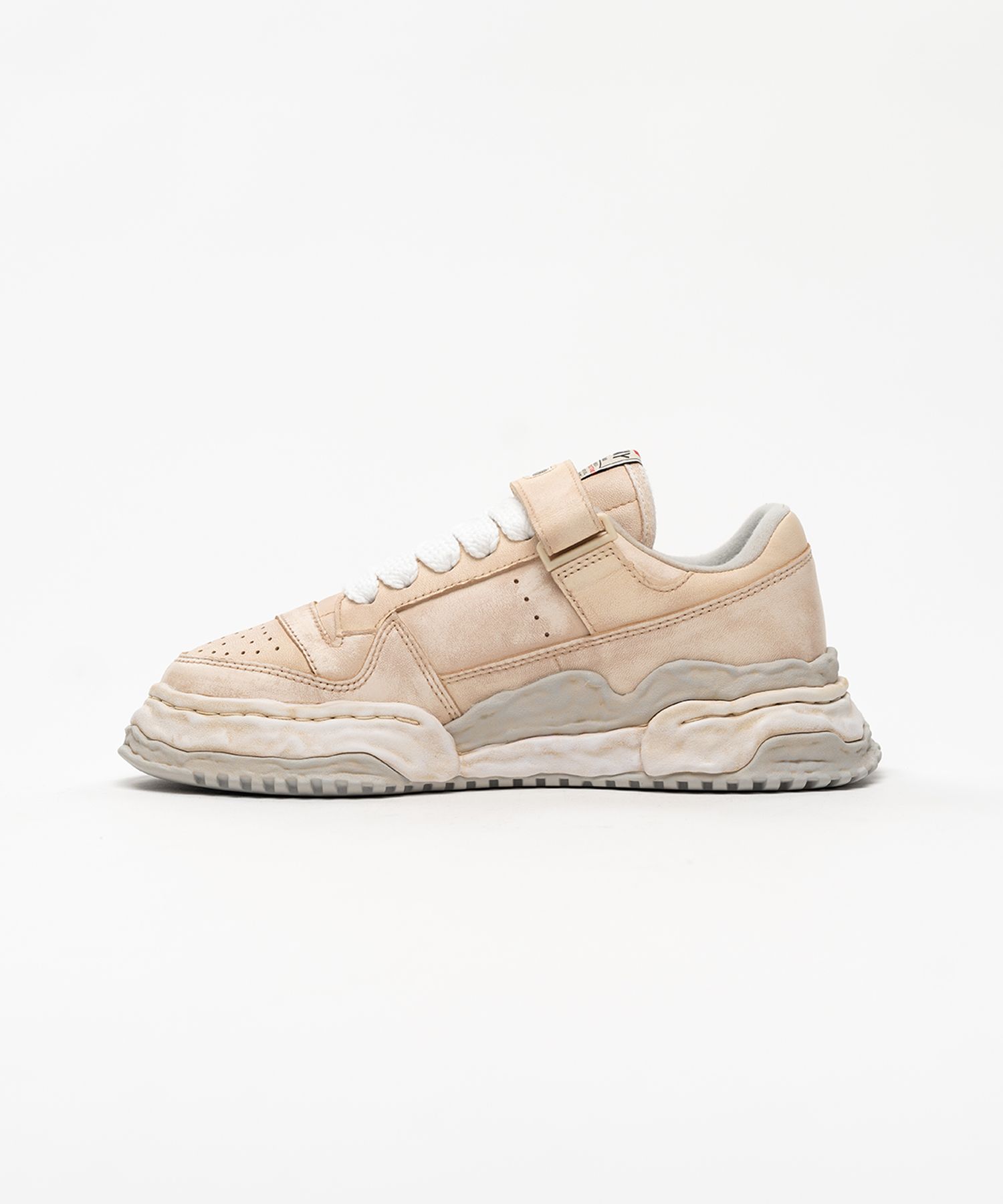 "KEITH" OG Sole Overdyed Leather Low-top Sneakers