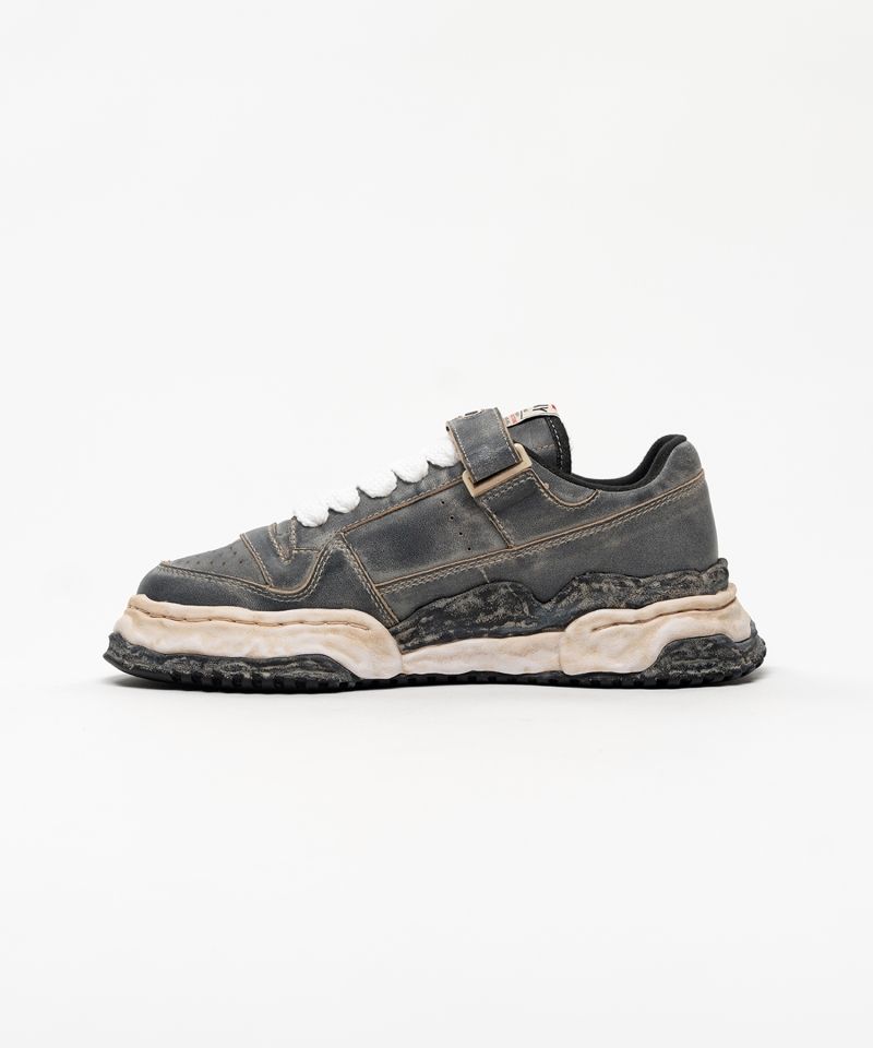 "KEITH" OG Sole Overdyed Leather Low-top Sneakers