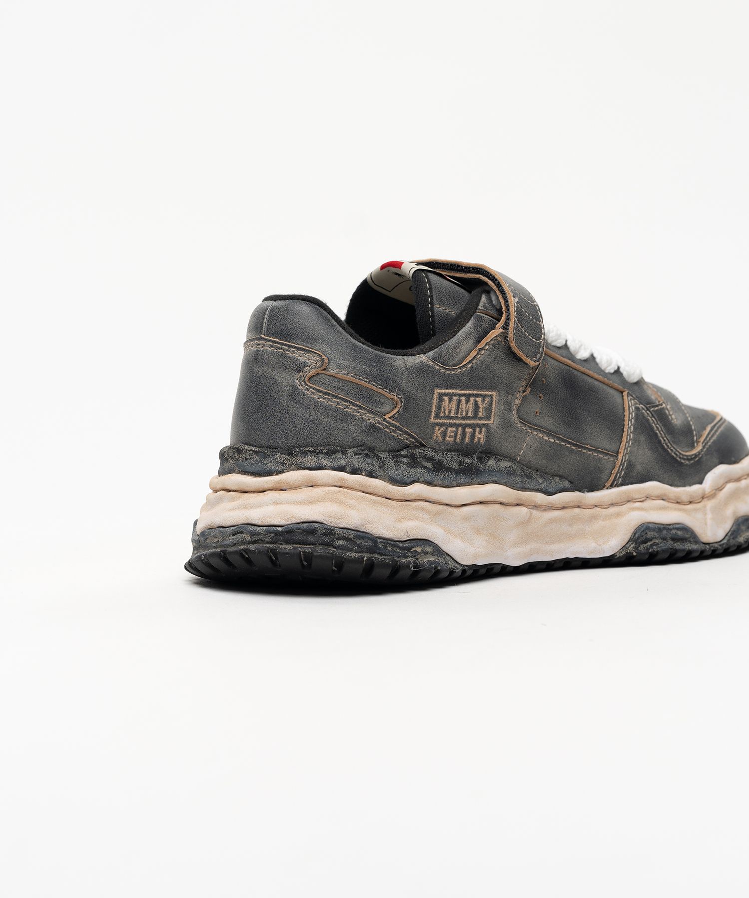 "KEITH" OG Sole Overdyed Leather Low-top Sneakers