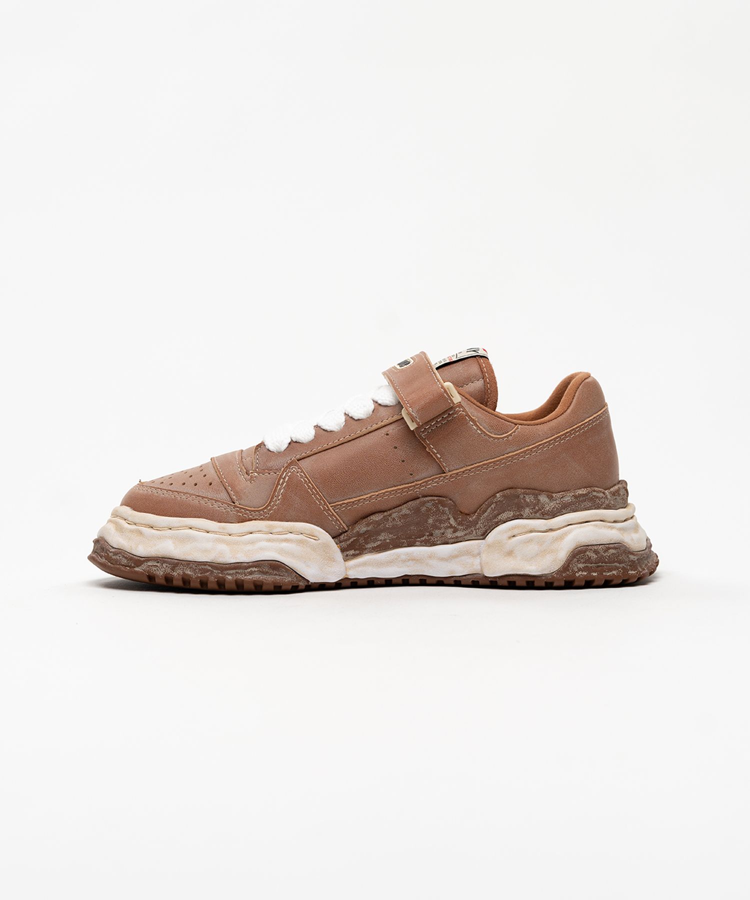 "KEITH" OG Sole Overdyed Leather Low-top Sneakers