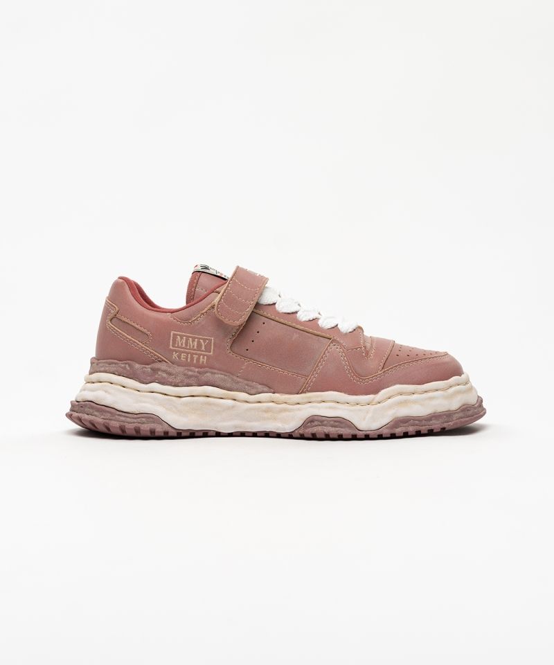 "KEITH" OG Sole Overdyed Leather Low-top Sneakers