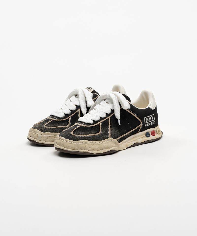 "HERBIE" OG Sole Overdyed Suede Low-top Sneakers