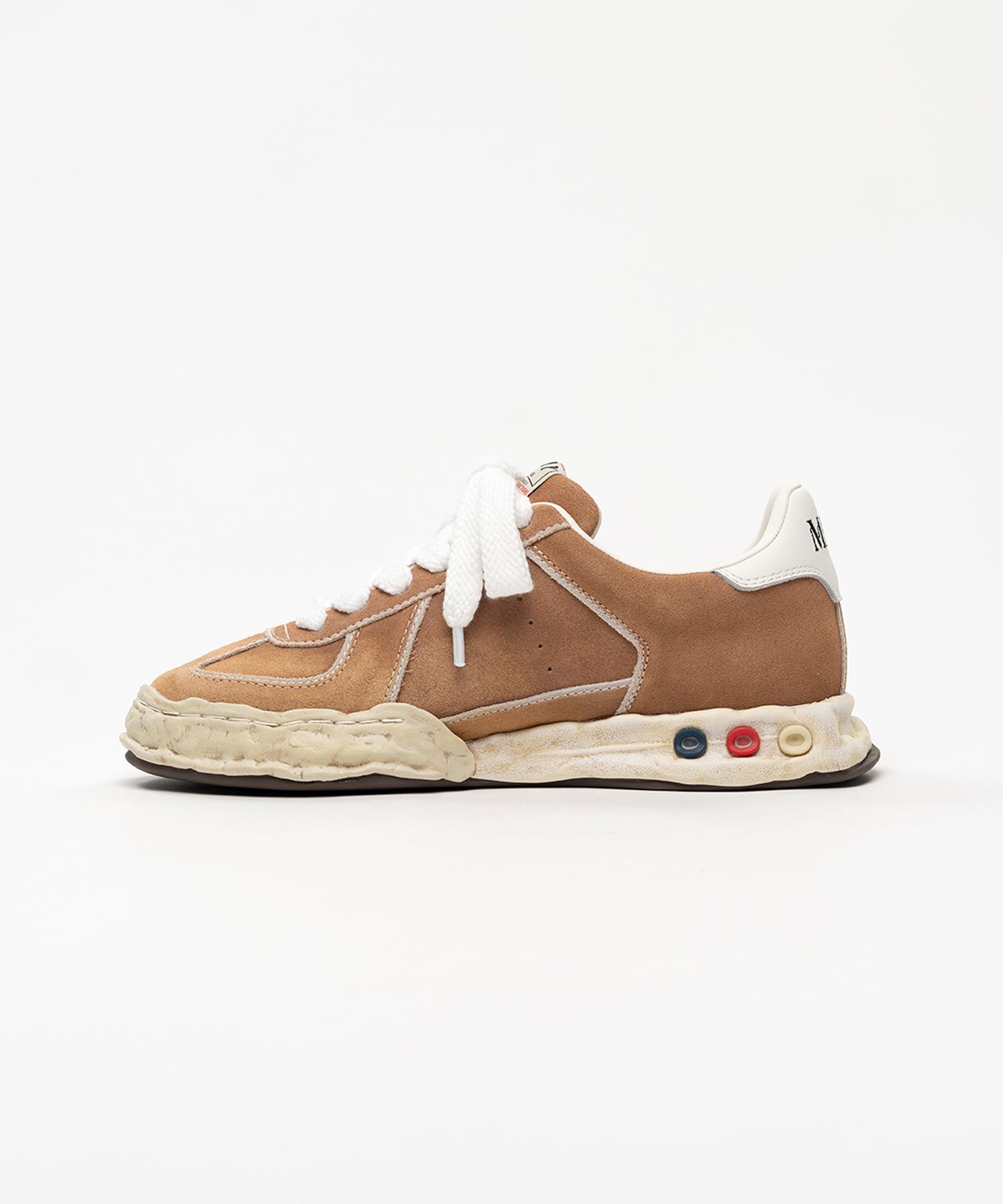 "HERBIE" OG Sole Overdyed Suede Low-top Sneakers