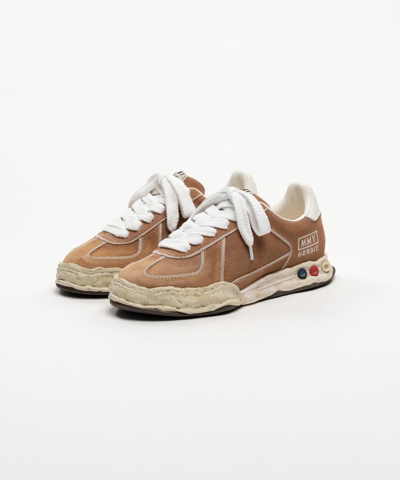 "HERBIE" OG Sole Overdyed Suede Low-top Sneakers