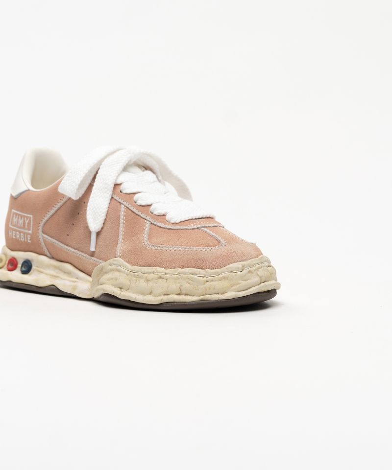 "HERBIE" OG Sole Overdyed Suede Low-top Sneakers