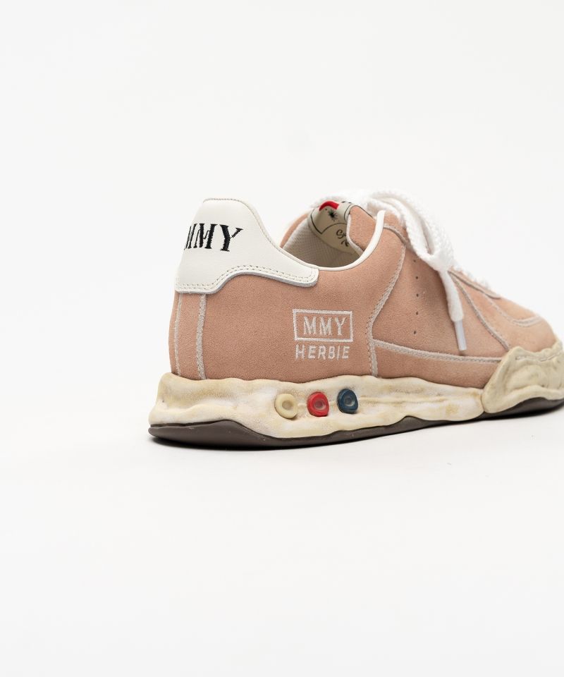 "HERBIE" OG Sole Overdyed Suede Low-top Sneakers