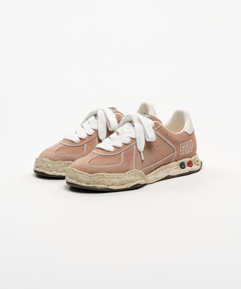 "HERBIE" OG Sole Overdyed Suede Low-top Sneakers