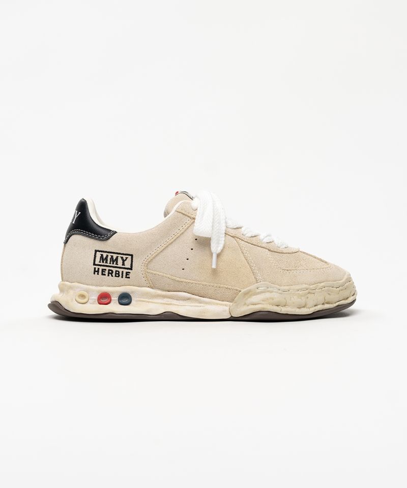 "HERBIE" OG Sole Overdyed Suede Low-top Sneakers