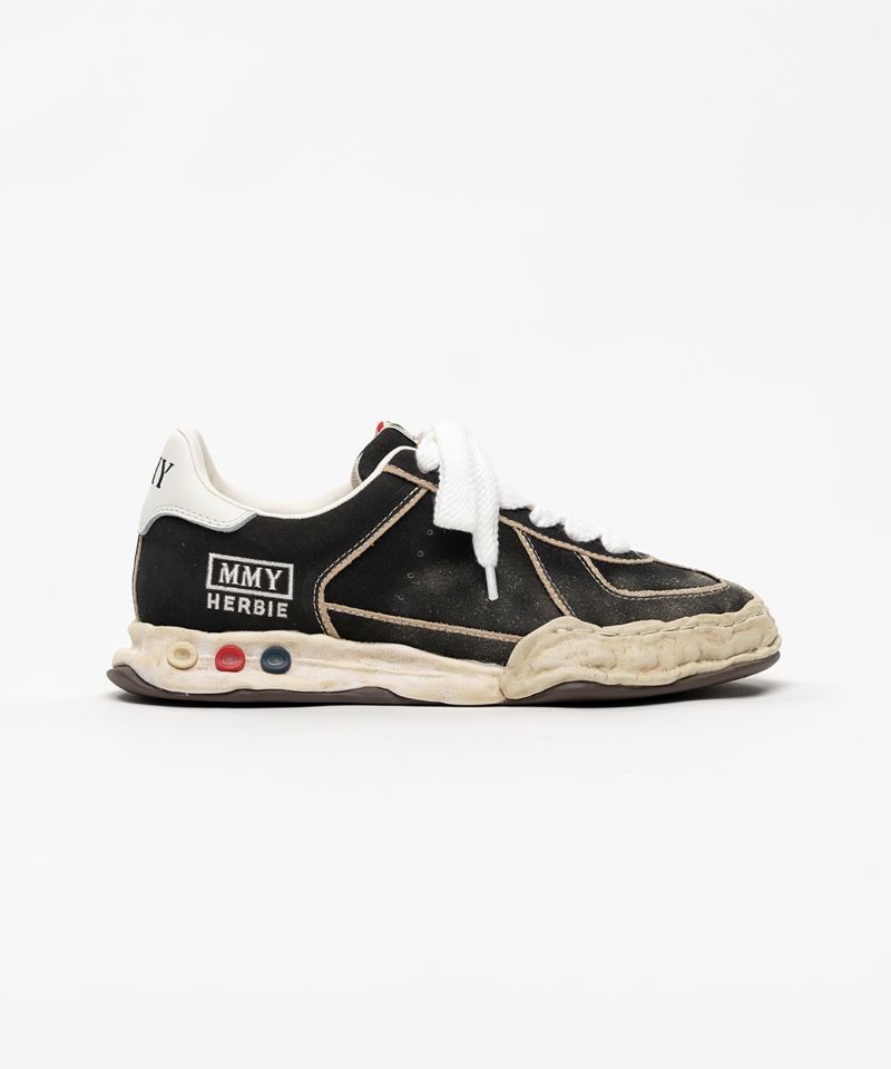 "HERBIE" OG Sole Overdyed Suede Low-top Sneakers