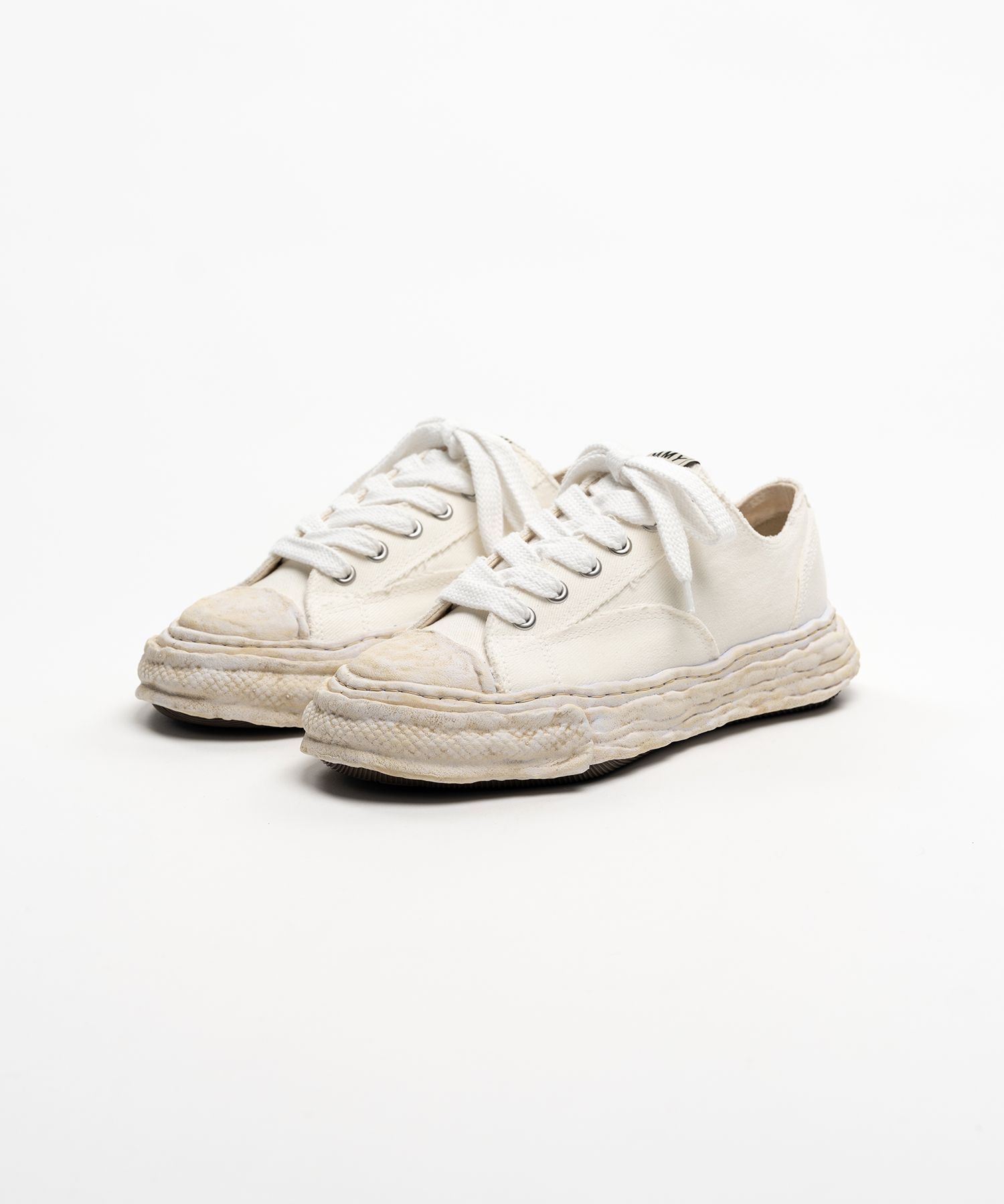 "PETERSON23" OG Sole Brushed Twill Low-top Sneakers