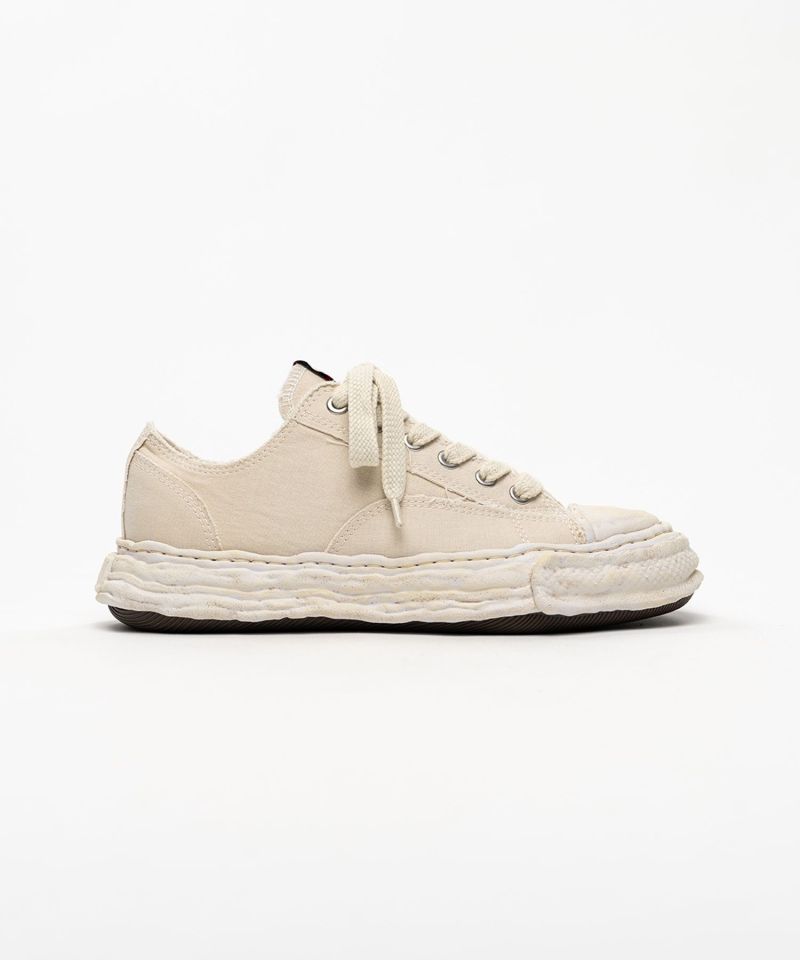 "PETERSON23" OG Sole Bleached Canvas Low-top Sneakers