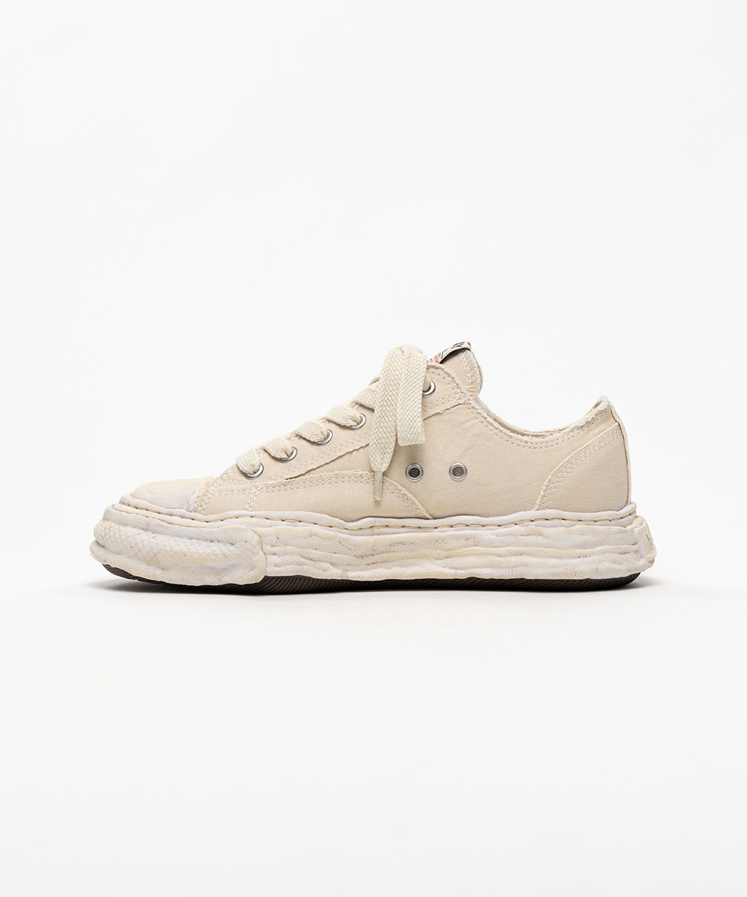 "PETERSON23" OG Sole Bleached Canvas Low-top Sneakers