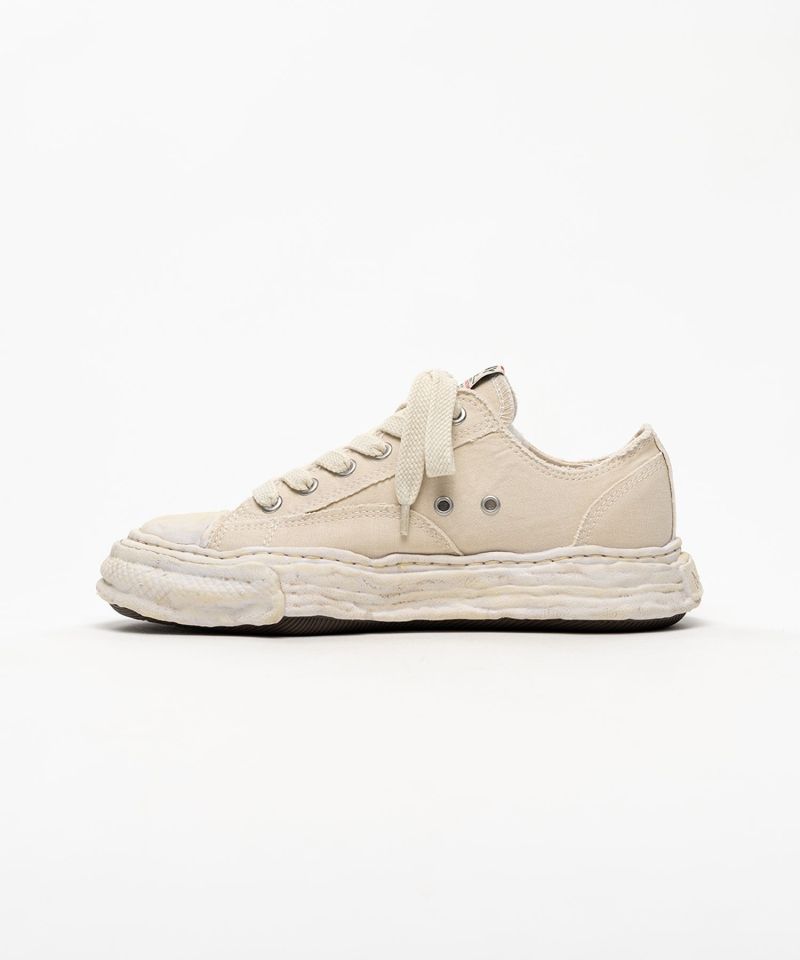 "PETERSON23" OG Sole Bleached Canvas Low-top Sneakers