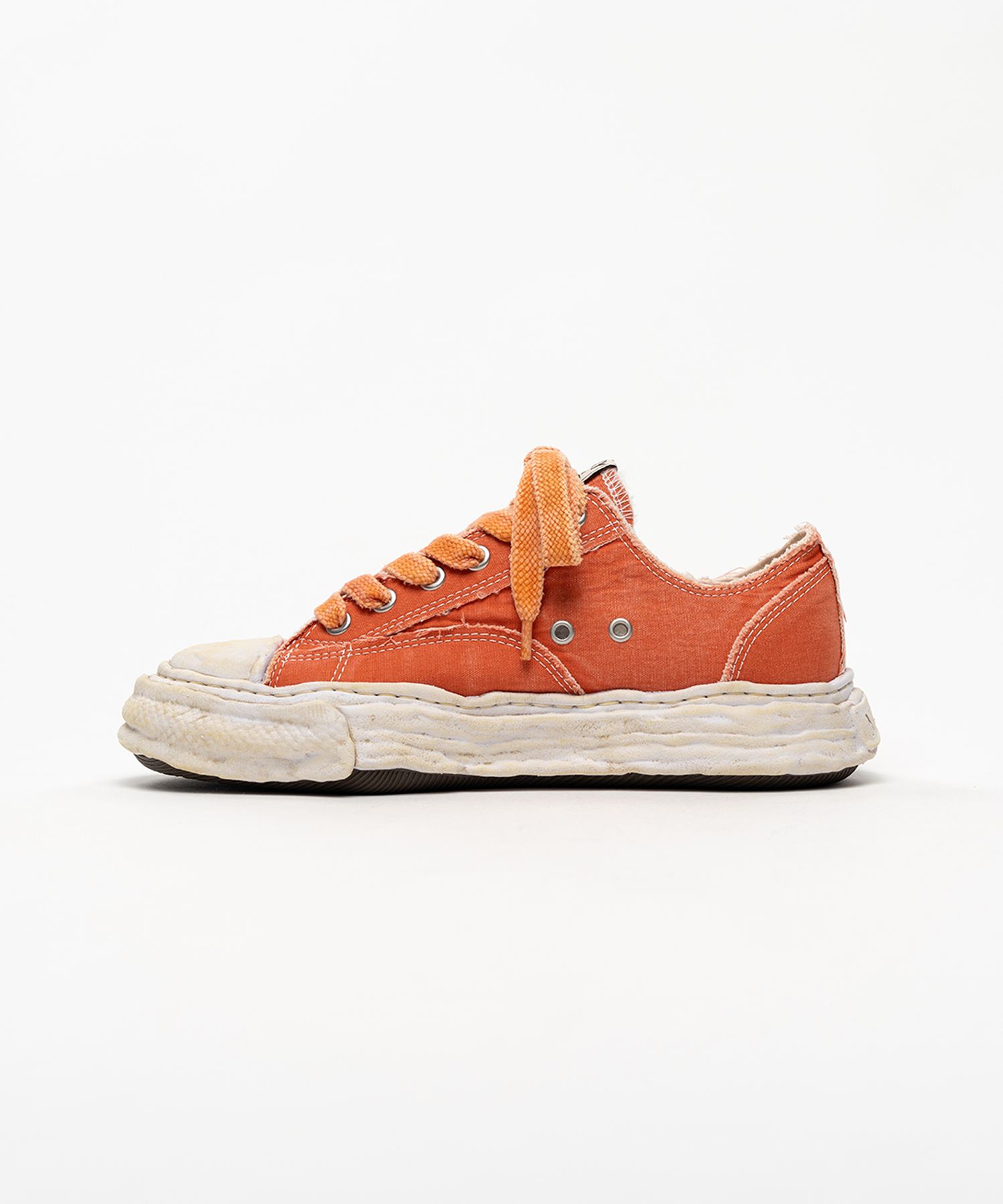 "PETERSON23" OG Sole Bleached Canvas Low-top Sneakers
