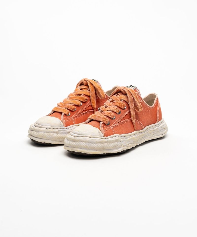 "PETERSON23" OG Sole Bleached Canvas Low-top Sneakers